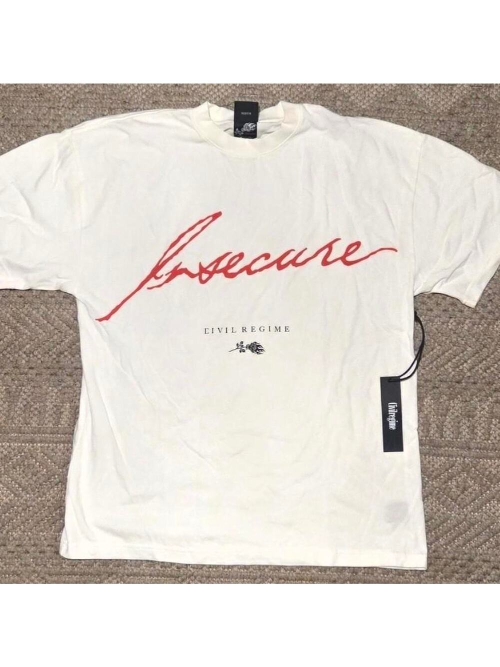 Civil Regime Insecure Graphic Tee MEDIUM NWT